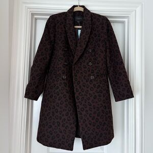 Ann Taylor Brown Leopard Print Jacket